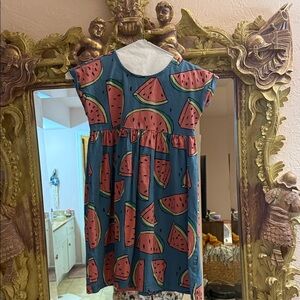 Tea Collection Watermelon Print Kids Dress